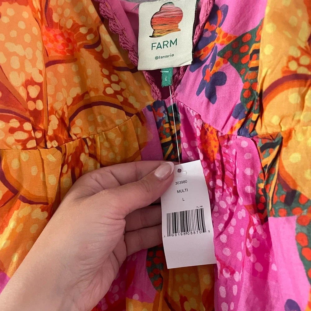 Farm Rio Vibrant Floral Maxi Dress - Picture 6 of 14